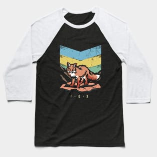 Fox |  Retro design for Fox Animal Lovers Baseball T-Shirt